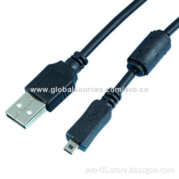 USB A Male to Micro USB Male Cable with RoHS Mark, PVC Jacket